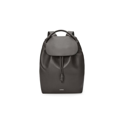 LOEWE GREY LEATHER FLAMENCO BACKPACK B411FLKX01 (40*36*16cm)